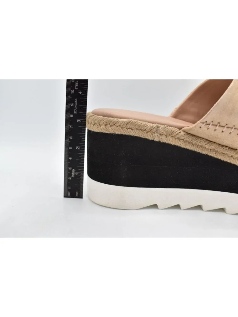 Free People‎ Womens Size 9.5 Santorini Espadrille Rose Gold Slide Sandals Shoes